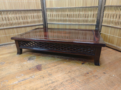 Taisho Era Japanese Bonsai Kadai Signed Artist Wood Display Table Rare