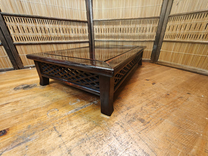 Taisho Era Japanese Bonsai Kadai Signed Artist Wood Display Table Rare
