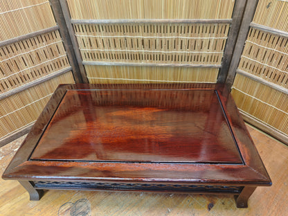 Taisho Era Japanese Bonsai Kadai Signed Artist Wood Display Table Rare