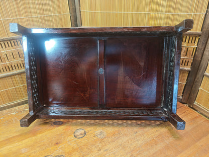 Taisho Era Japanese Bonsai Kadai Signed Artist Wood Display Table Rare