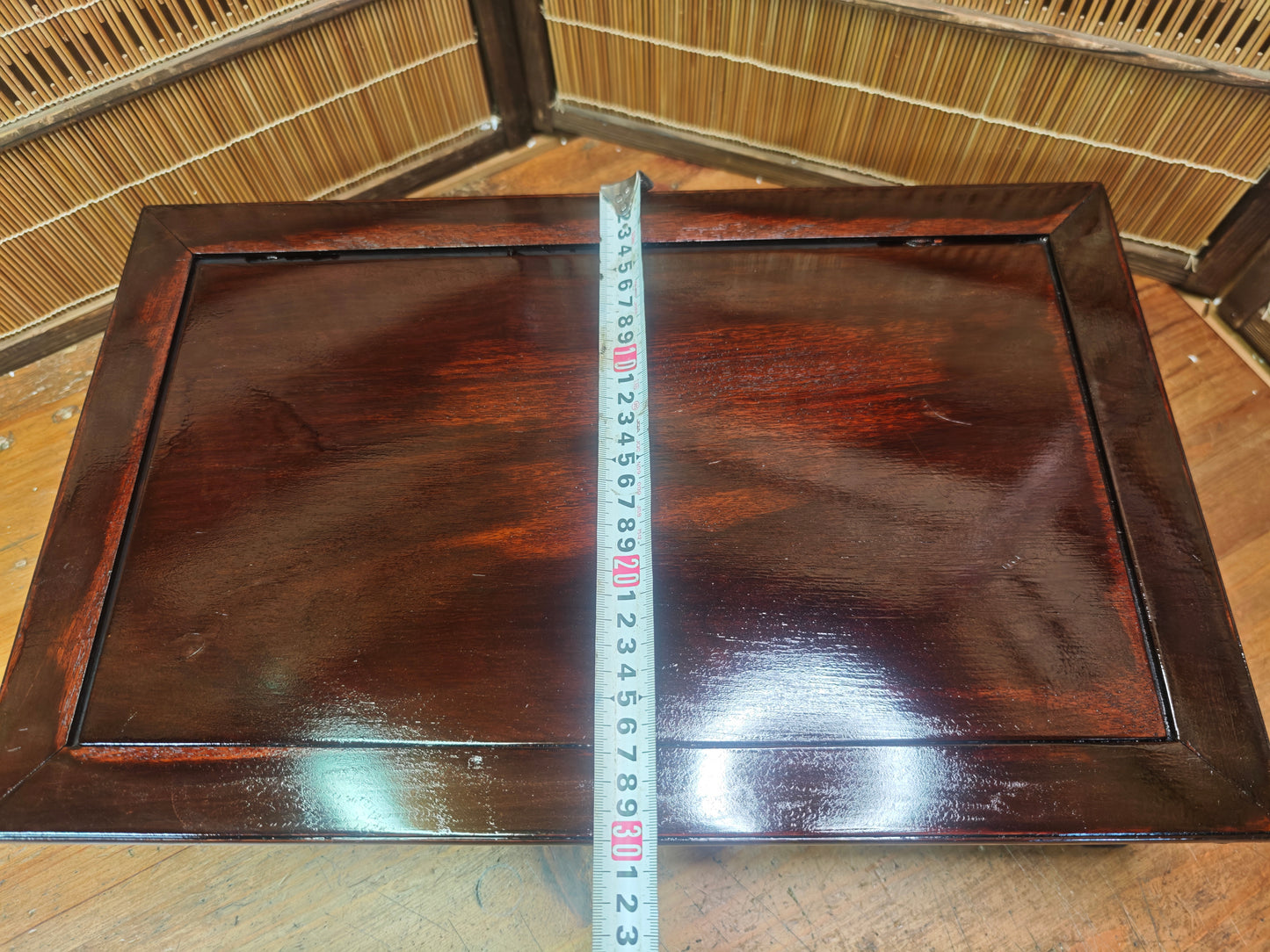 Taisho Era Japanese Bonsai Kadai Signed Artist Wood Display Table Rare