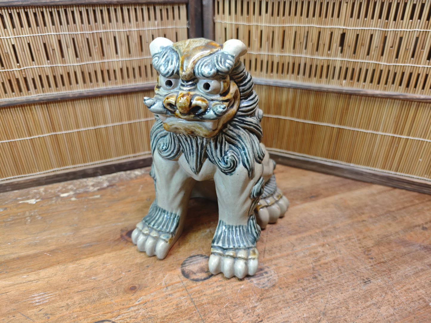 Traditional Okinawa Japan Shisa Shishi Giant Masterpiece Protector Guardian