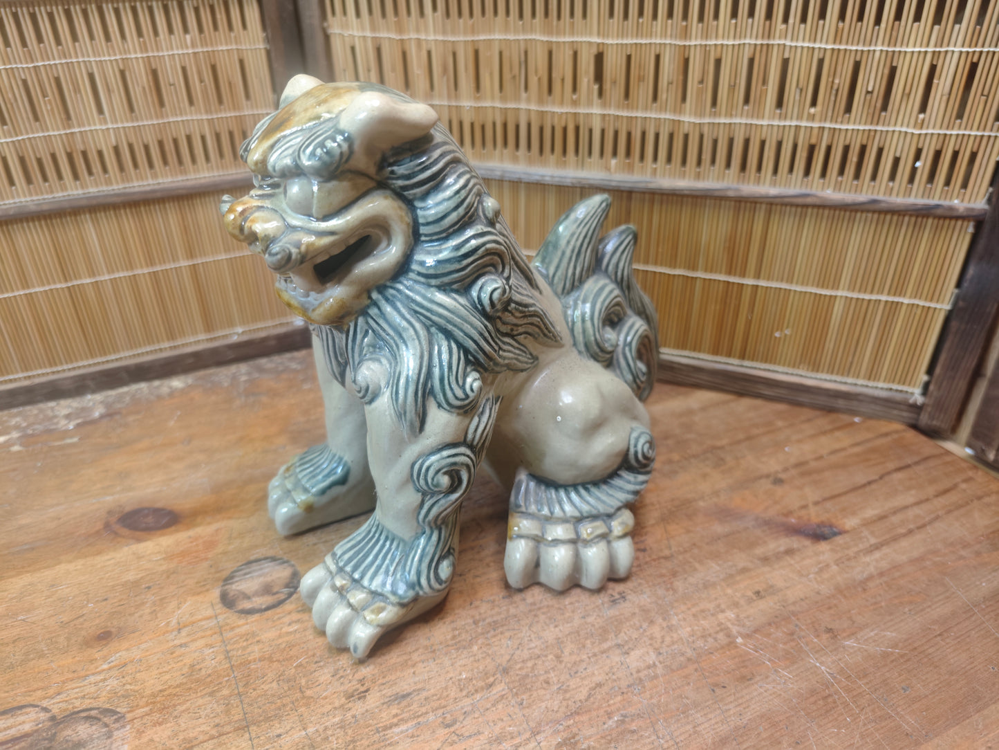 Traditional Okinawa Japan Shisa Shishi Giant Masterpiece Protector Guardian