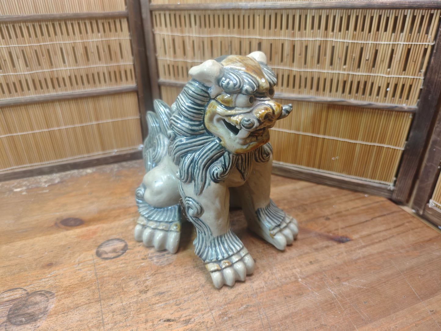 Traditional Okinawa Japan Shisa Shishi Giant Masterpiece Protector Guardian