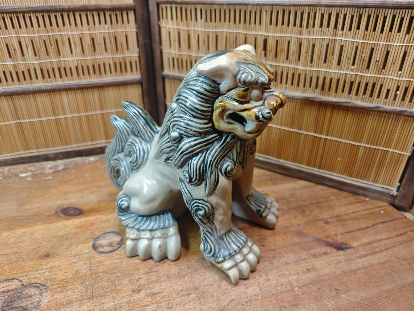 Traditional Okinawa Japan Shisa Shishi Giant Masterpiece Protector Guardian