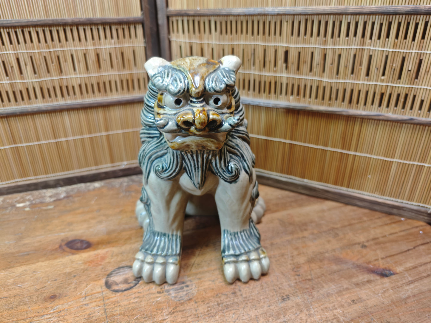 Traditional Okinawa Japan Shisa Shishi Giant Masterpiece Protector Guardian