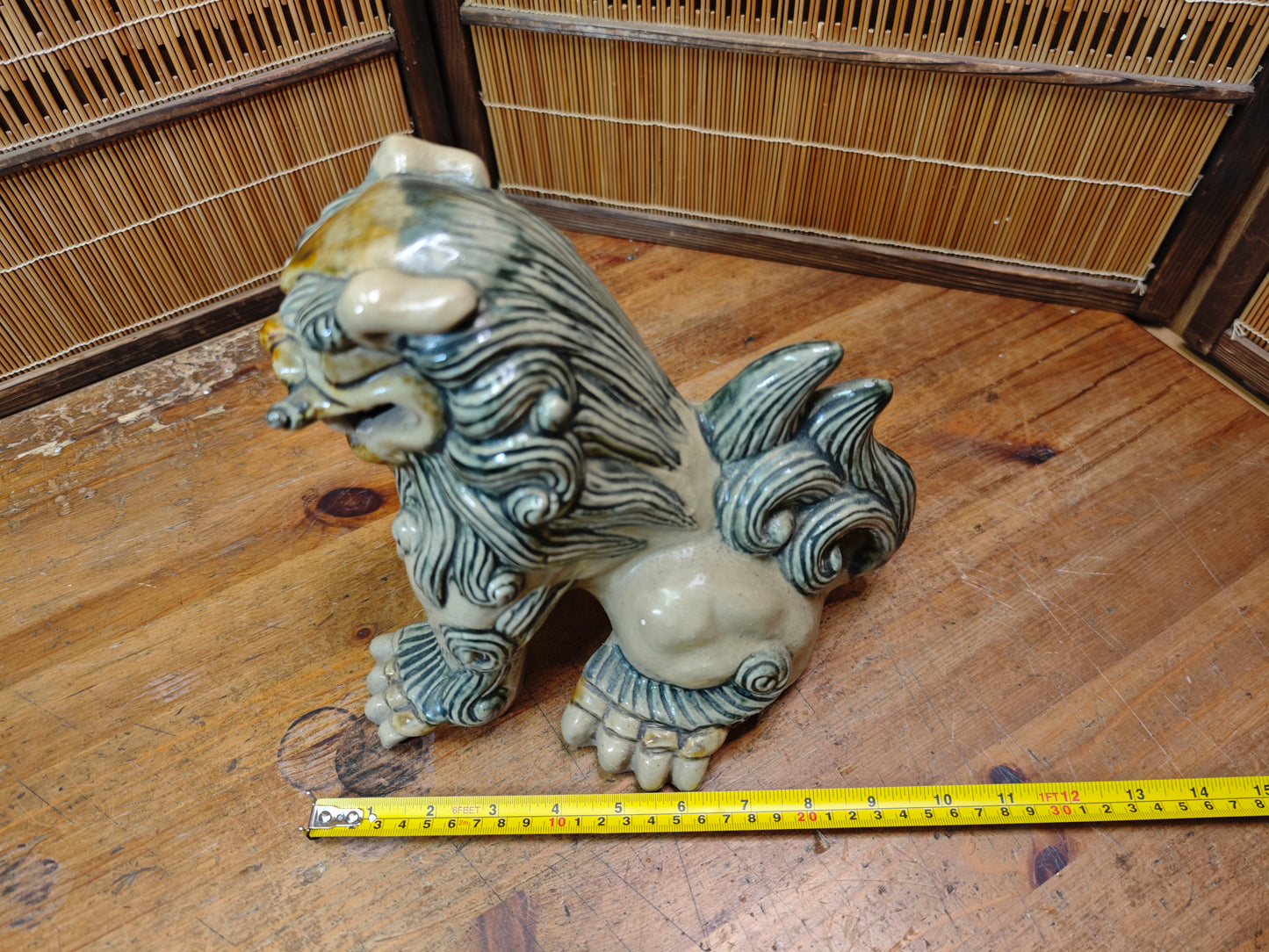 Traditional Okinawa Japan Shisa Shishi Giant Masterpiece Protector Guardian