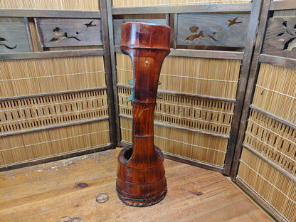 Unique Japanese Nambu Wind Bell 1950s Rebuilt Bamboo Art Signed Decor