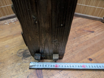 Vintage Japanese Wood Shelf Box Handmade Rustic Storage Display