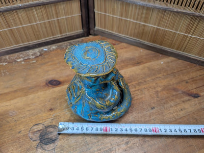 Vintage 1950s Japanese Big Kappa Figurine Folk Art Pottery Auction Japan