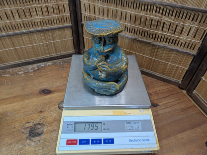 Vintage 1950s Japanese Big Kappa Figurine Folk Art Pottery Auction Japan
