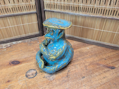 Vintage 1950s Japanese Big Kappa Figurine Folk Art Pottery Auction Japan