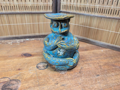 Vintage 1950s Japanese Big Kappa Figurine Folk Art Pottery Auction Japan
