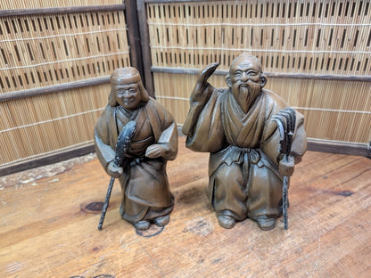 Vintage Japanese Takasago Couple Jō and Uba Good Fortune Symbol