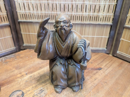 Vintage Japanese Takasago Couple Jō and Uba Good Fortune Symbol