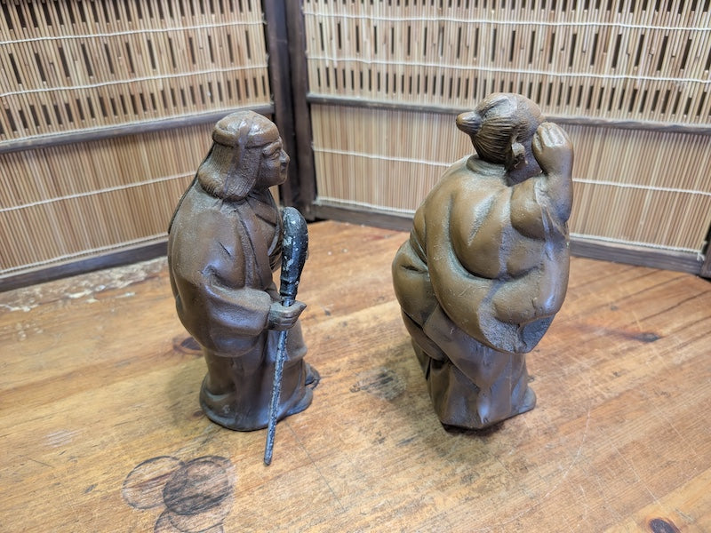 Vintage Japanese Takasago Couple Jō and Uba Good Fortune Symbol