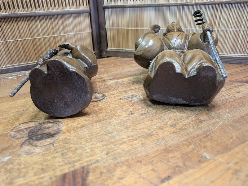 Vintage Japanese Takasago Couple Jō and Uba Good Fortune Symbol