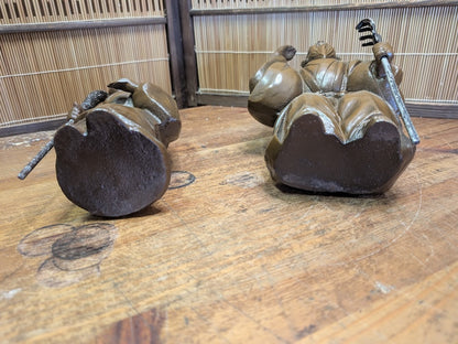 Vintage Japanese Takasago Couple Jō and Uba Good Fortune Symbol