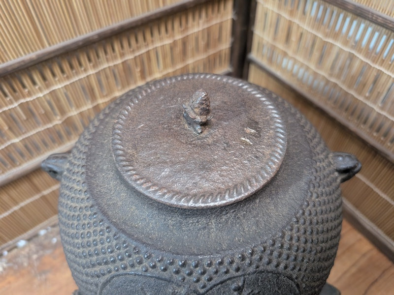 Japanese Nambu Iron Chagama Furo Tea Ceremony Set w Original Box