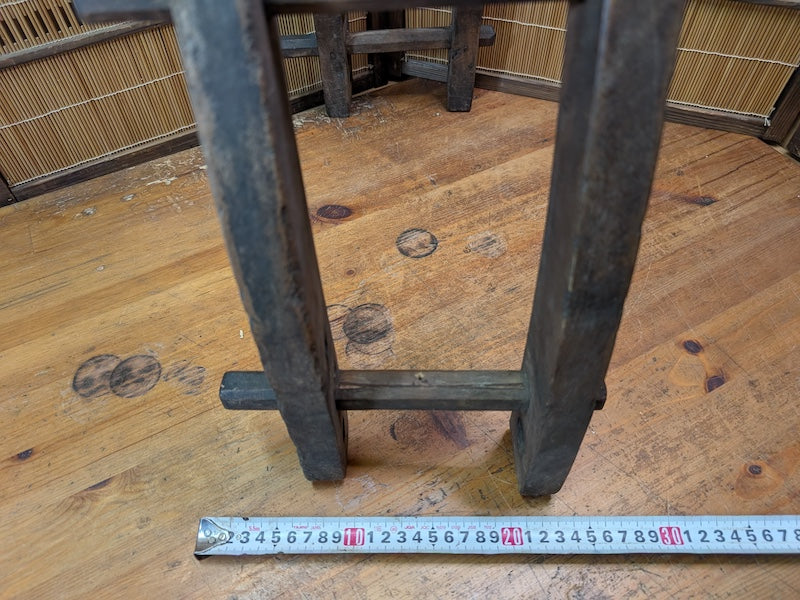 Authentic 1950s Japanese Wooden Farm Tool Frame Rustic Display Stand