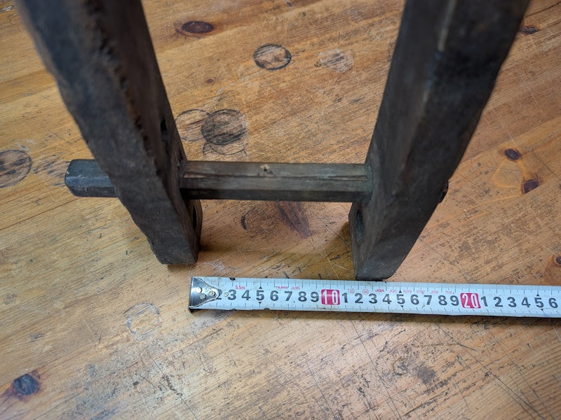 Authentic 1950s Japanese Wooden Farm Tool Frame Rustic Display Stand