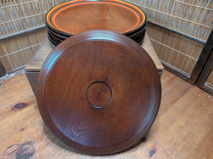 Vintage Japanese Obon Tray Set Lacquerware Food Serving Trays with Original Box