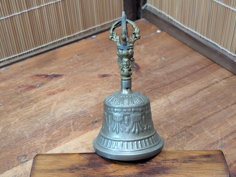 Vintage Tibetan Buddhist Ghanta Bell 1950s Bronze Dilbu Ritual Bell Japan