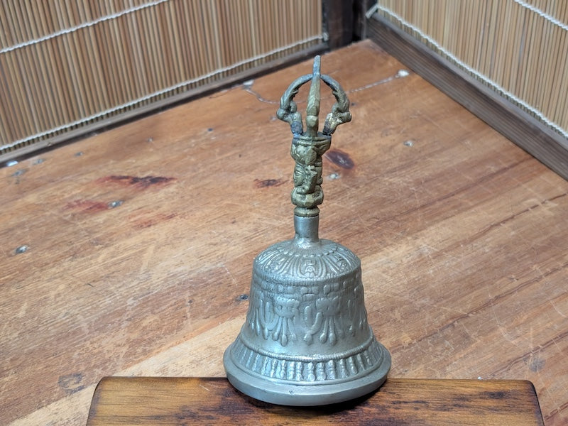 Vintage Tibetan Buddhist Ghanta Bell 1950s Bronze Dilbu Ritual Bell Japan
