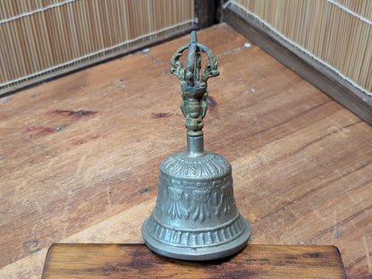 Vintage Tibetan Buddhist Ghanta Bell 1950s Bronze Dilbu Ritual Bell Japan