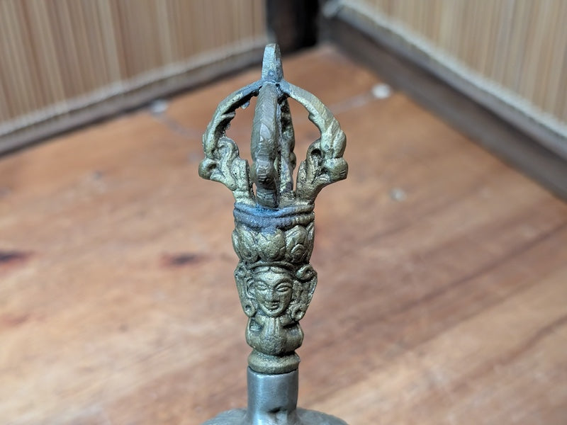 Vintage Tibetan Buddhist Ghanta Bell 1950s Bronze Dilbu Ritual Bell Japan