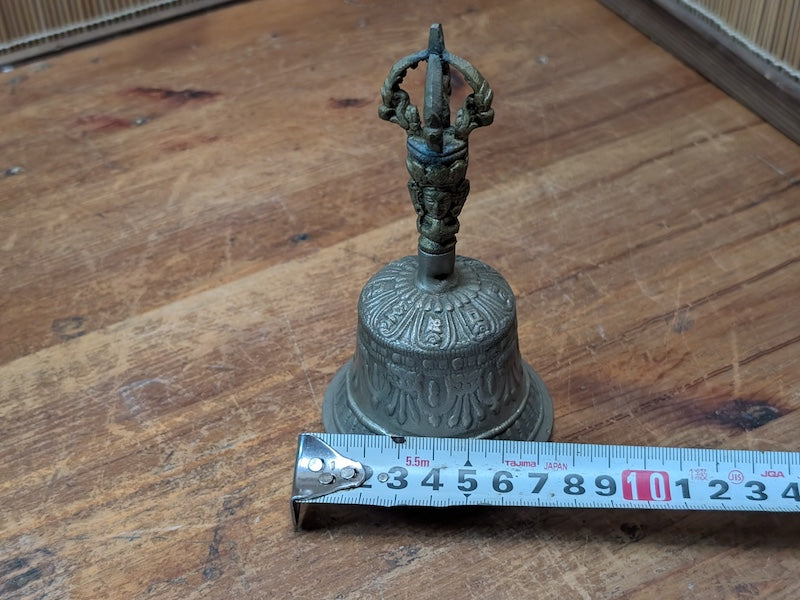 Vintage Tibetan Buddhist Ghanta Bell 1950s Bronze Dilbu Ritual Bell Japan