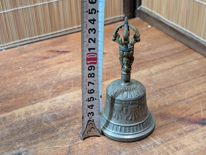 Vintage Tibetan Buddhist Ghanta Bell 1950s Bronze Dilbu Ritual Bell Japan