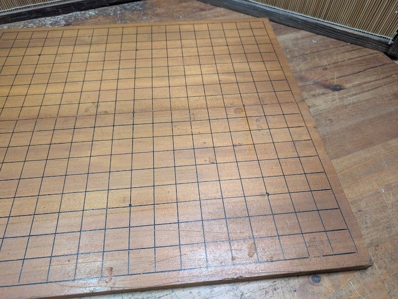 Vintage Japanese Go Folding Board Hand-Engraved Traditional Game Auction JP