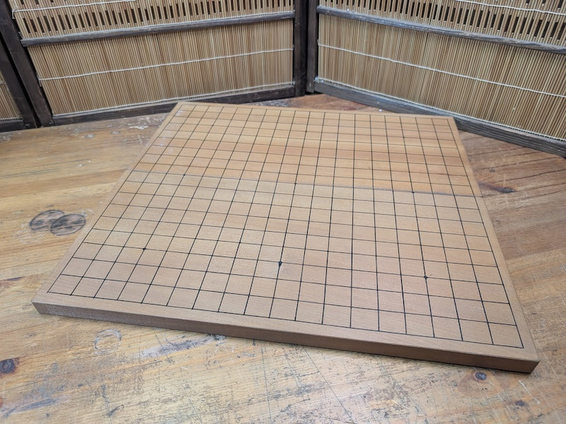 Vintage Japanese Go Board 1960s Folding Goban Hand Engraved