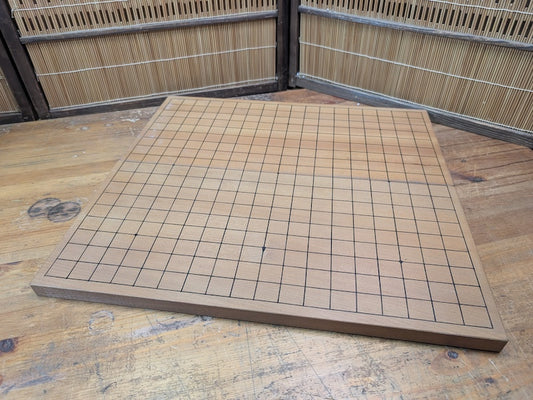 Vintage Japanese Go Board 1960s Folding Goban Hand Engraved