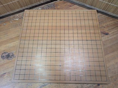 Vintage Japanese Go Board 1960s Folding Goban Hand Engraved
