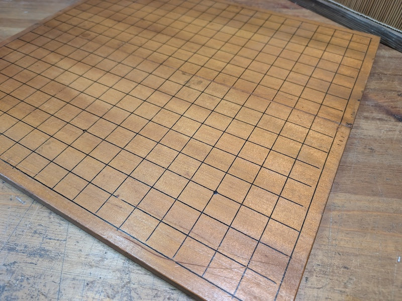 Vintage Japanese Go Folding Board Hand-Engraved Traditional Game Auction JP
