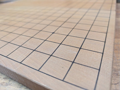 Vintage Japanese Go Board 1960s Folding Goban Hand Engraved
