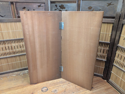 Vintage Japanese Go Board 1960s Folding Goban Hand Engraved