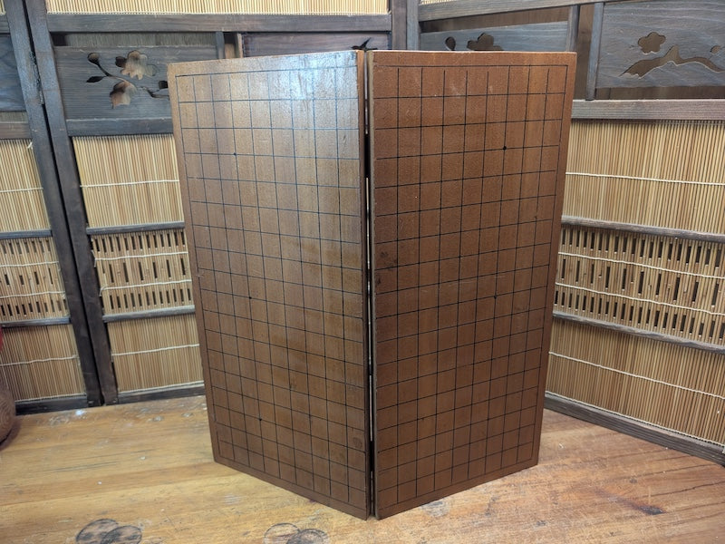 Vintage Japanese Go Folding Board Hand-Engraved Traditional Game Auction JP
