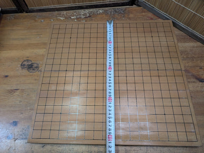 Vintage Japanese Go Board 1960s Folding Goban Hand Engraved