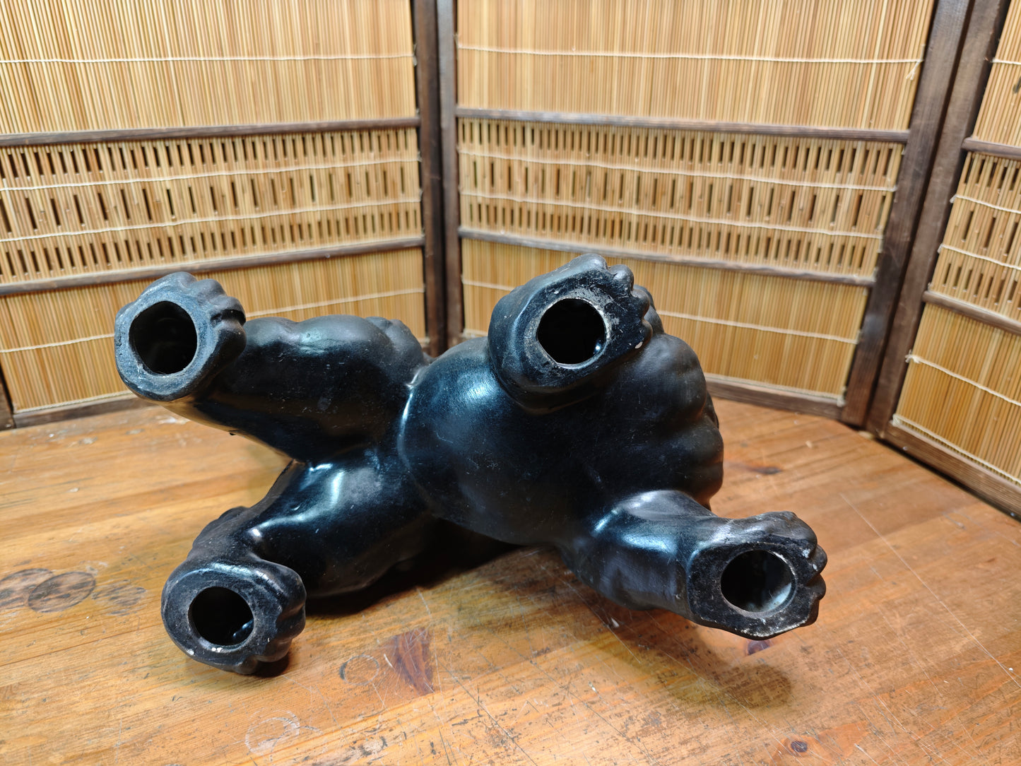 Vintage Okinawa Shisa Guardian Lion 1960s Giant Japanese Folk Art Statue