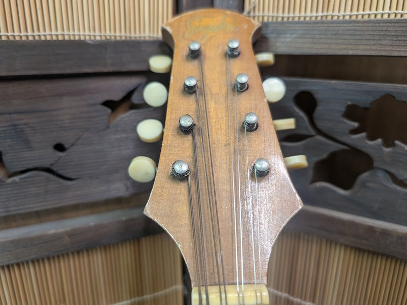 1965 Suzuki Mandolin M-203 Japan Vintage String Instrument Signed Rare