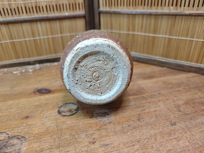Japanese Bizen Ware Ikebana Vase Vintage Ash Fired Pottery Japan