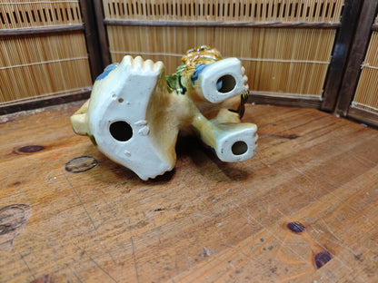 Vintage Female Okinawan Shisa Lion Guardian Statue Ceramic Auction JP