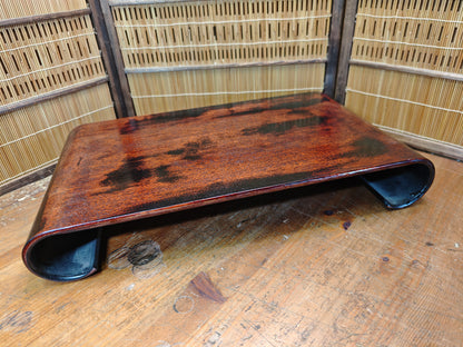 Vintage Japanese Bonsai Display Stand Signed Kadai Lacquered Table