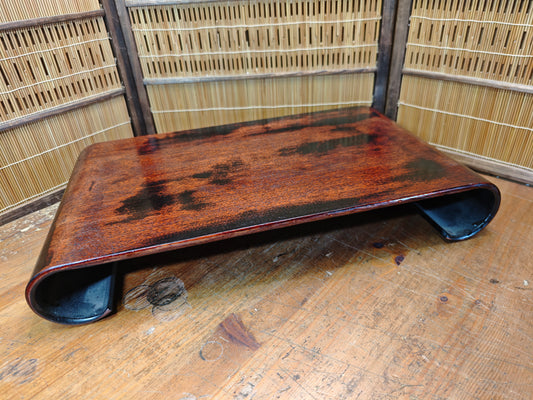 Vintage Japanese Bonsai Display Stand Signed Kadai Lacquered Table