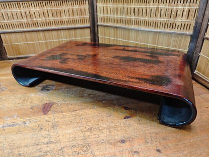 Vintage Japanese Bonsai Display Stand Signed Kadai Lacquered Table