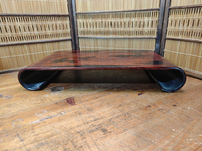 Vintage Japanese Bonsai Display Stand Signed Kadai Lacquered Table