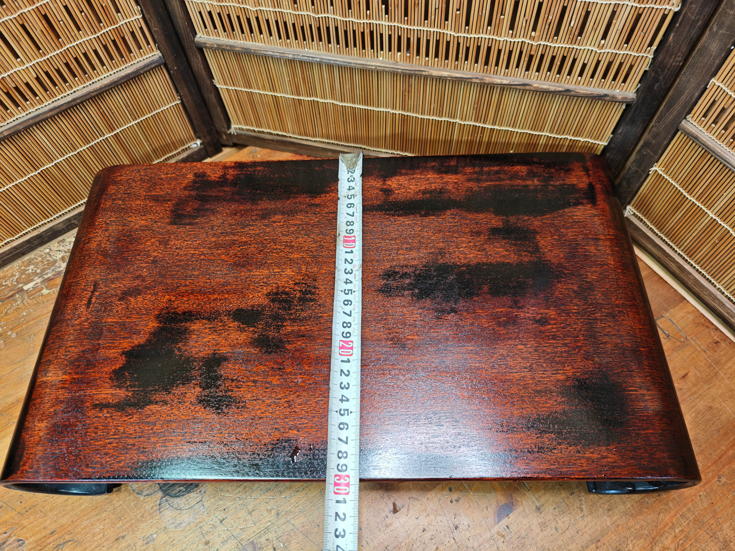 Vintage Japanese Bonsai Display Stand Signed Kadai Lacquered Table